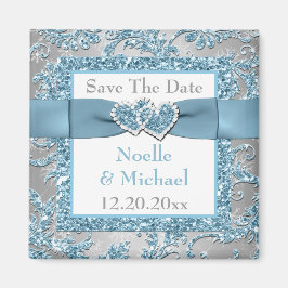 Imán Winter Wonderland Save The Date Boda Magnet