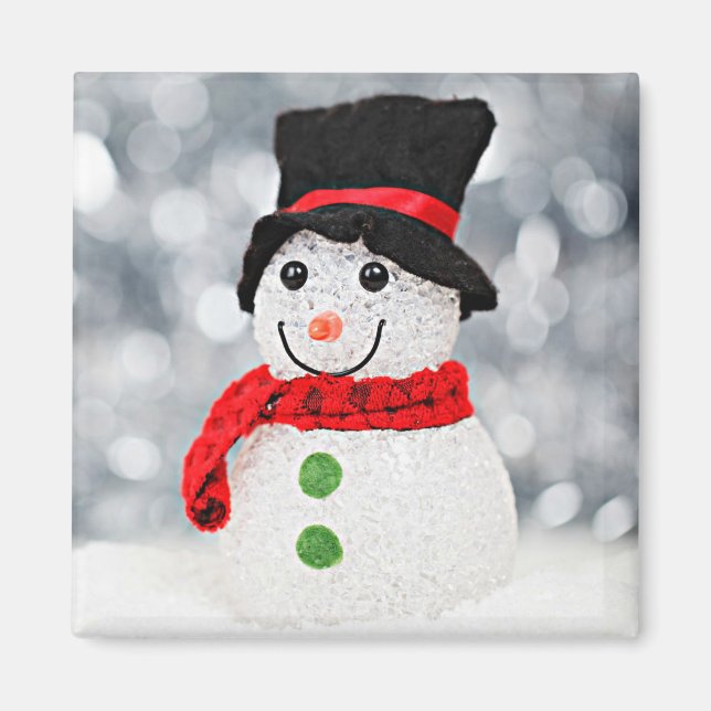 Imán Winter Wonderland Snowman (Frente)
