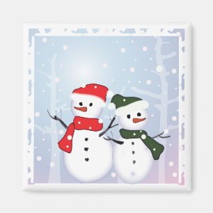 Imán Winter Wonderland Snowman Nuestra Primera Navidad