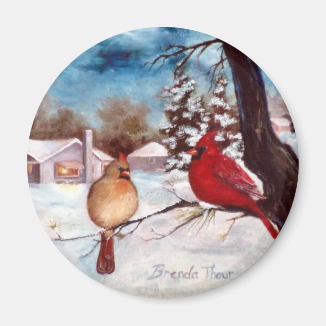 Imán Winters Serenity Cardinal Magnet (Frente)