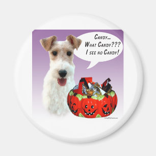 Imán Wire Fox Terrier Halloween Candy