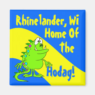Imán Wisc de los WI de Rhinelander Hodag Hodags del