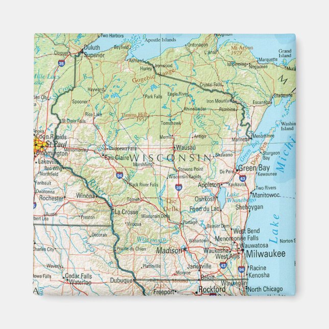 Imán Wisconsin (Frente)