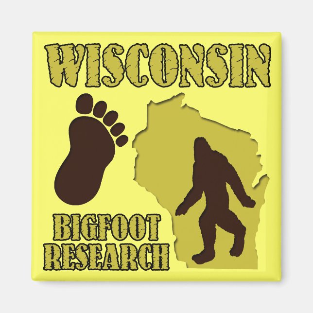 Imán Wisconsin Bigfoot Research (Frente)