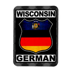 Imán Wisconsin German American Flexi Magnet