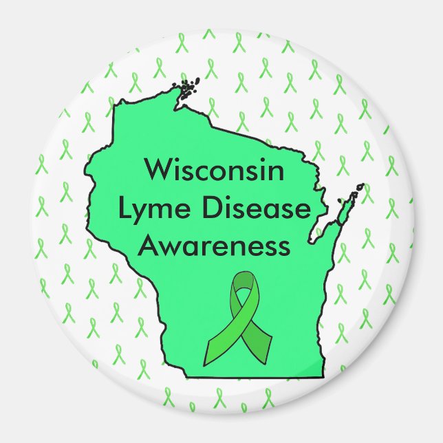 Imán Wisconsin Lyme Diseeness Magnet (Frente)