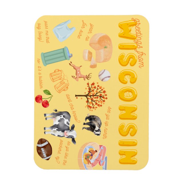 Imán Wisconsin Magnet (Vertical)