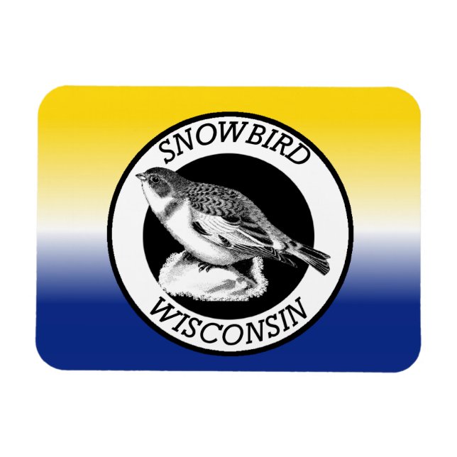 Imán Wisconsin Snowbird (Horizontal)