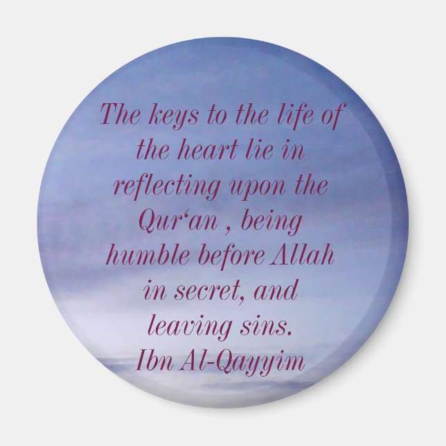 Imán Wise Islamic Quote Magnet (Frente)