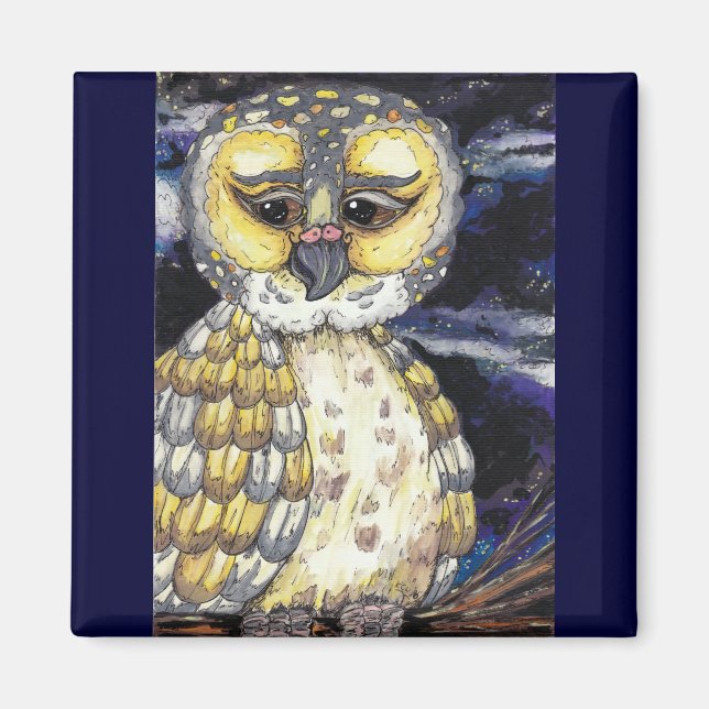 Imán Wise Old Owl Magnet (Frente)