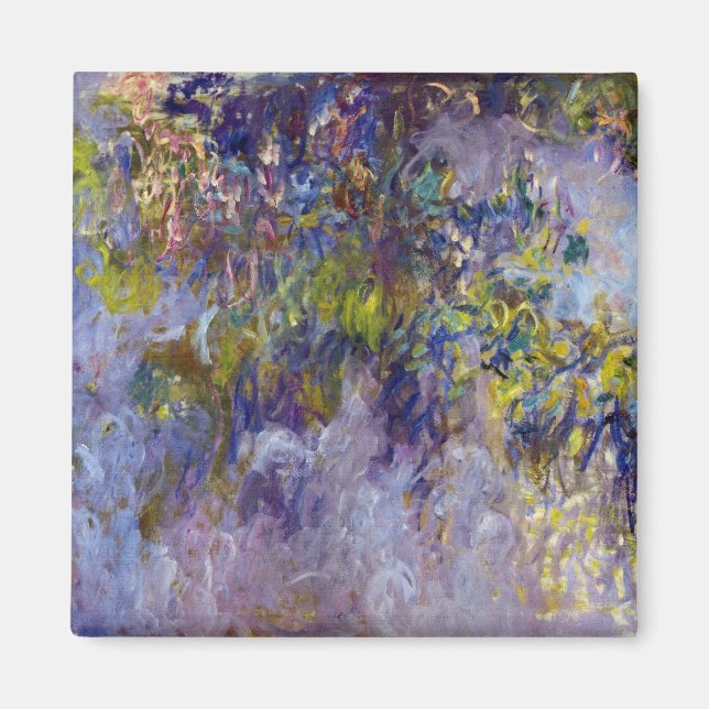 Imán Wisteria (a la izquierda) de Claude Monet (Frente)