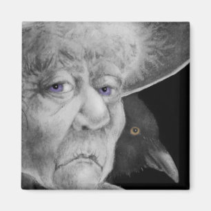 Imán Witch con Crow Magnet