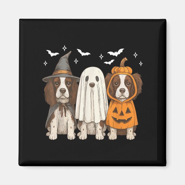 Imán Witch English Springer Spaniel Halloween Springer (Frente)