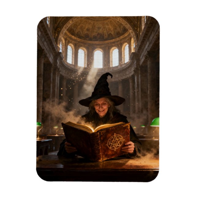 Imán Witch in the Library  (Vertical)
