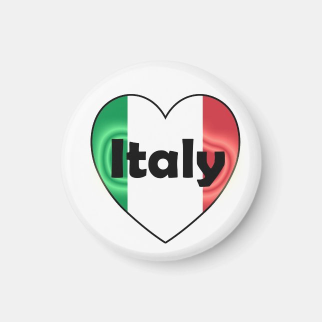 Imán Witte Heart Italy (Frente)