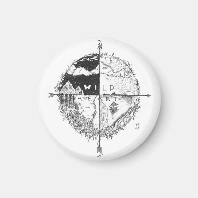 Imán Wlid Heart Magnet (Frente)
