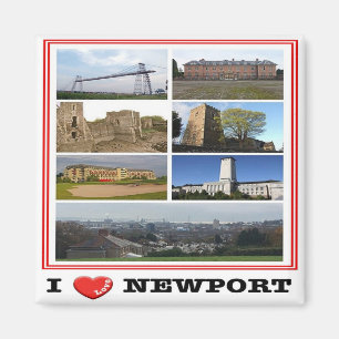 Imán WLS020 NEWPORT "I LOVE", Gales, Europa, Fridge