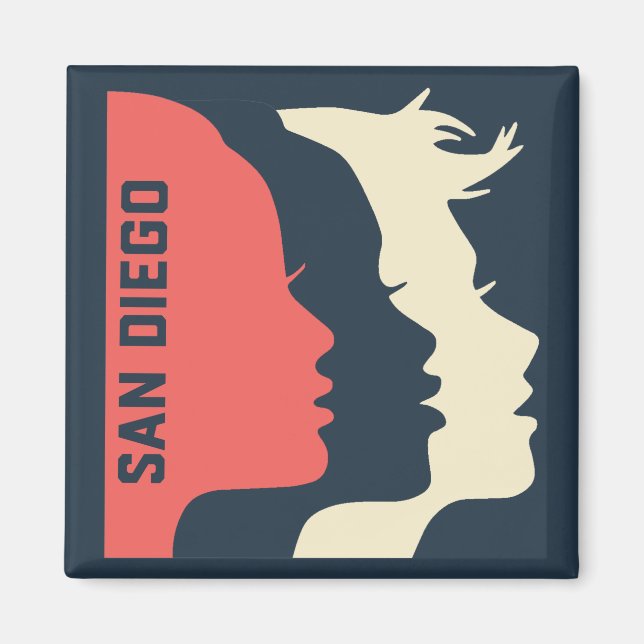 Imán WMSD - Magnate general de perfiles de logotipos (Frente)