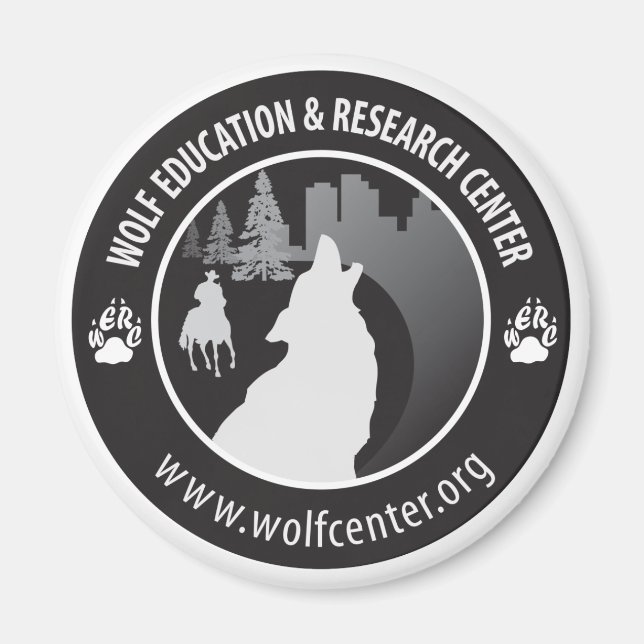Imán Wolf Center Magnet (Frente)