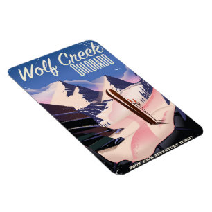 Imán Wolf Creek Colorado Ski poster