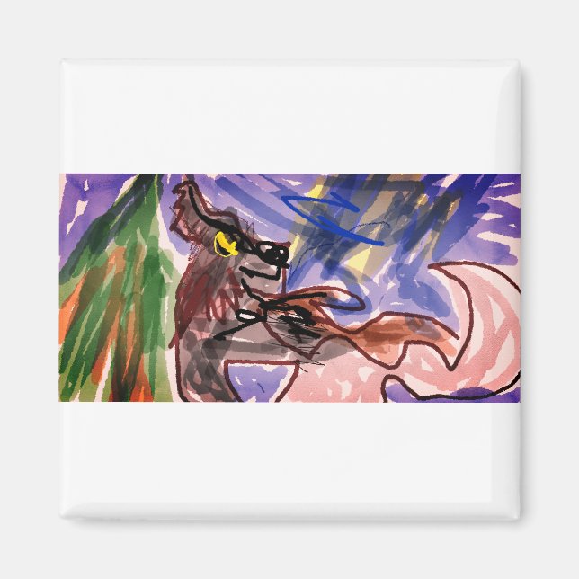 Imán Wolf en otoño (Frente)