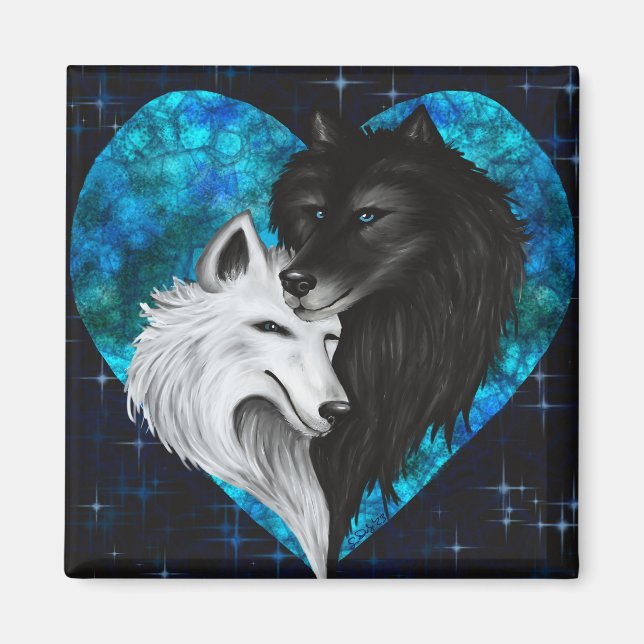 Imán Wolf Heart Magnet - edición Heart (Frente)