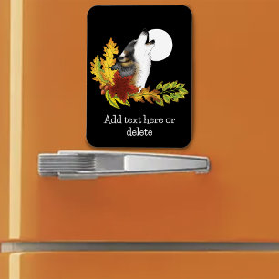 Imán Wolf Howling Moon