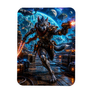 Imán Wolf-Like Alien Pirate — Running Assault