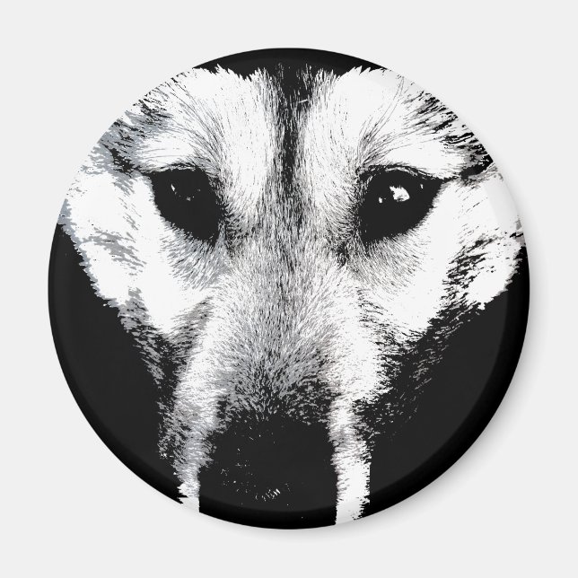 Imán Wolf Magnet Arctic Wolf Fridge Magnets & Gift (Frente)