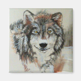 Imán Wolf Magnet - Arte original
