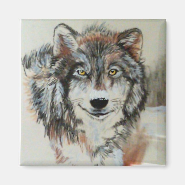 Imán Wolf Magnet - Arte original (Frente)