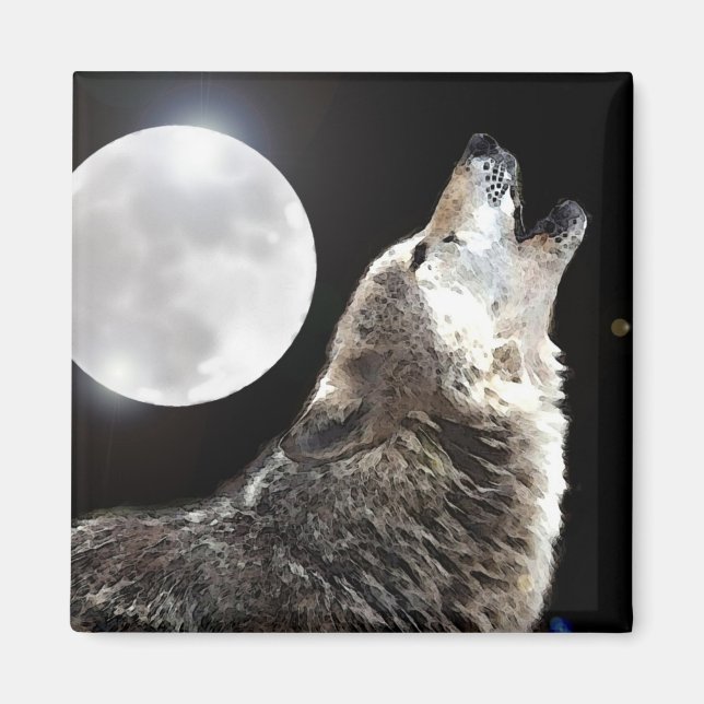 Imán Wolf & Moon (Frente)