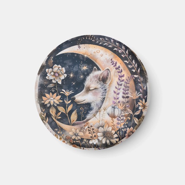 Imán Wolf Moon Magnet (Frente)