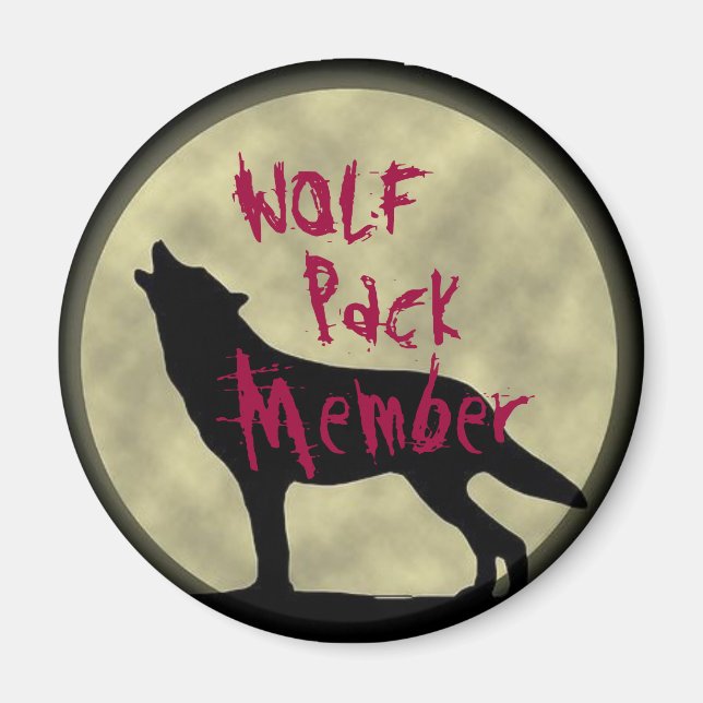 Imán Wolf Pack Member Magnet (Frente)