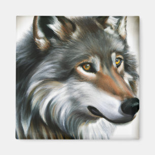 Imán Wolf Painting
