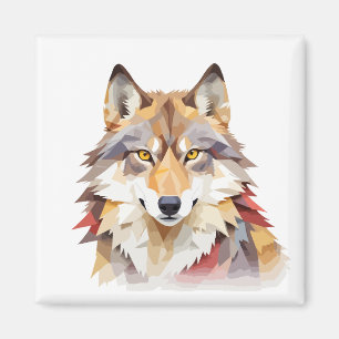 Imán Wolf Playous Adorable Fun Animal Colorful Joyful