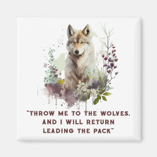 Imán Wolf Quote Magnet