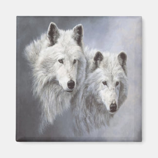 Imán Wolf Snow Buddies Magnet
