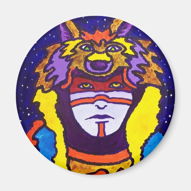 Imán Wolf Walking por Piliero (Frente)