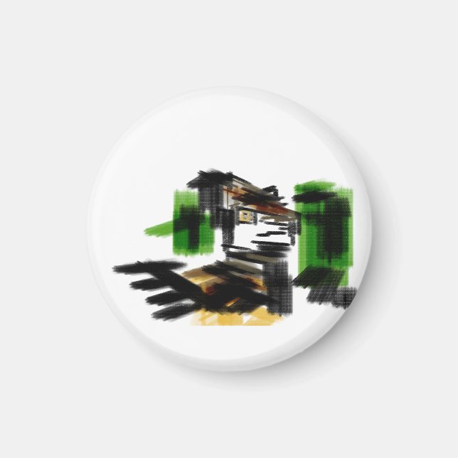 Imán Wolf winter fun (Frente)