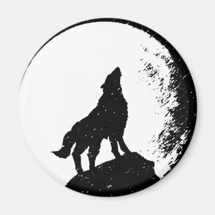 Imán Wolf y Moon Silhoutte