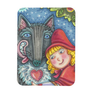 Imán Wolf Y Red Riding Hood MAGNET *Personalizar