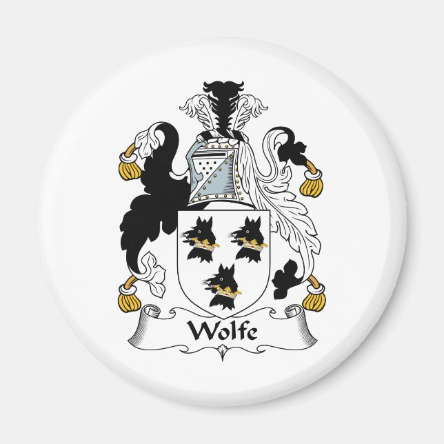 Imán Wolfe Family Crest (Frente)