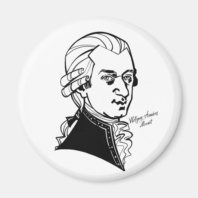 Imán Wolfgang Amadeus Mozart (Frente)