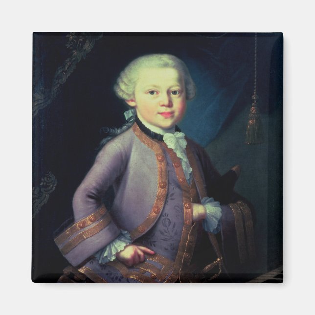 Imán Wolfgang Amadeus Mozart , 1763 (Frente)