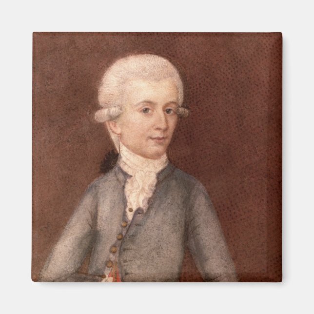 Imán Wolfgang Amadeus Mozart, c.1780 (Frente)