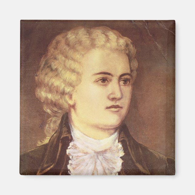 Imán Wolfgang Amadeus Mozart durante su estancia (Frente)