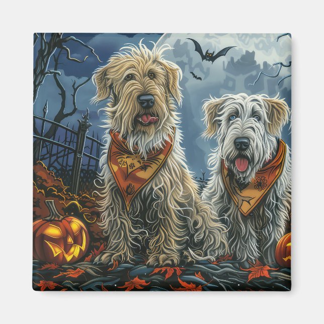 Imán Wolfhound Halloween Spooky (Frente)
