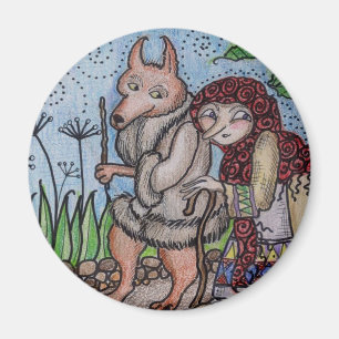 Imán Wolfie va para un arte popular ucraniano del paseo