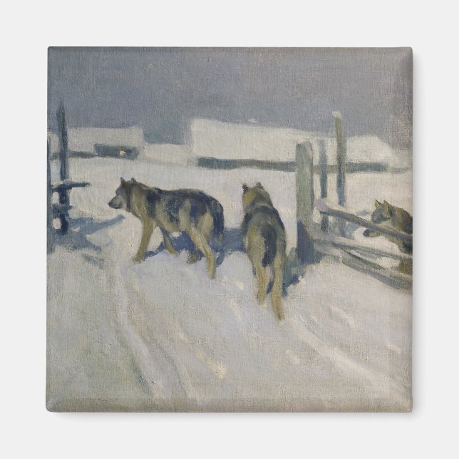 Imán Wolfs, noche de invierno, c.1910 (Frente)